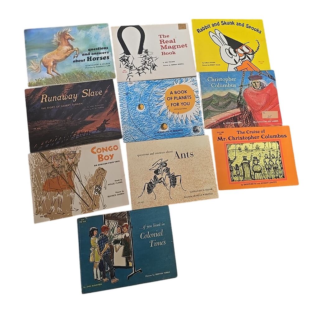 Lot of 10 Mixed Authors Runaway Slave, Congo Boy, Ants Paperback Childrens Books